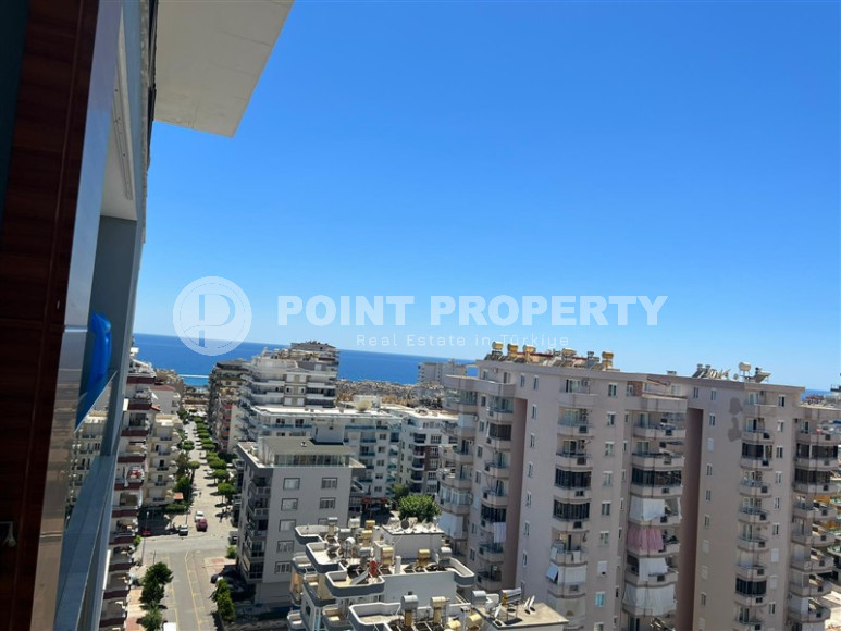 Двухуровневые апартаменты 3+1 в Махмутларе с видом на море и горы, 450 метров к морю-id-1210-фото-29