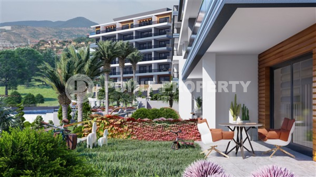 Садовый дуплекс с двумя спальнями, 128м², в новом элитном комплексе, Аланья, Каргыджак-id-2450-фото-28