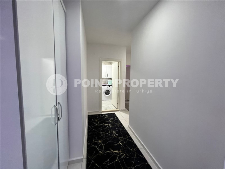 Двухуровневые апартаменты 3+1 в Махмутларе с видом на море и горы, 450 метров к морю-id-1210-фото-35