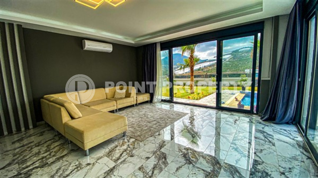 Частная меблированная вилла 4+1, 230м². с панорамными видами в районе Алании – Каргыджак-id-2455-фото-7