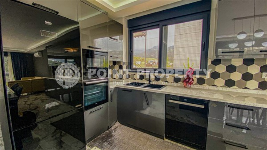 Частная меблированная вилла 4+1, 230м². с панорамными видами в районе Алании – Каргыджак-id-2455-фото-10