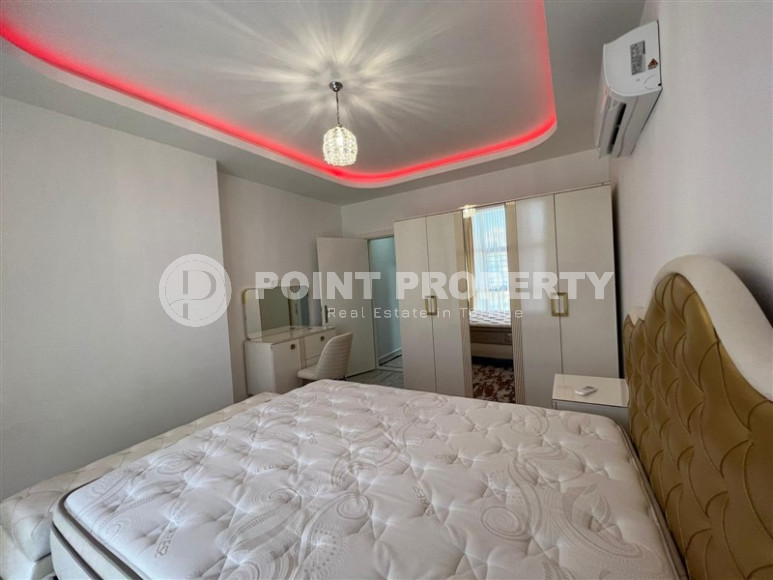 Двухуровневые апартаменты 3+1 в Махмутларе с видом на море и горы, 450 метров к морю-id-1210-фото-40