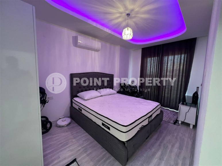 Двухуровневые апартаменты 3+1 в Махмутларе с видом на море и горы, 450 метров к морю-id-1210-фото-41