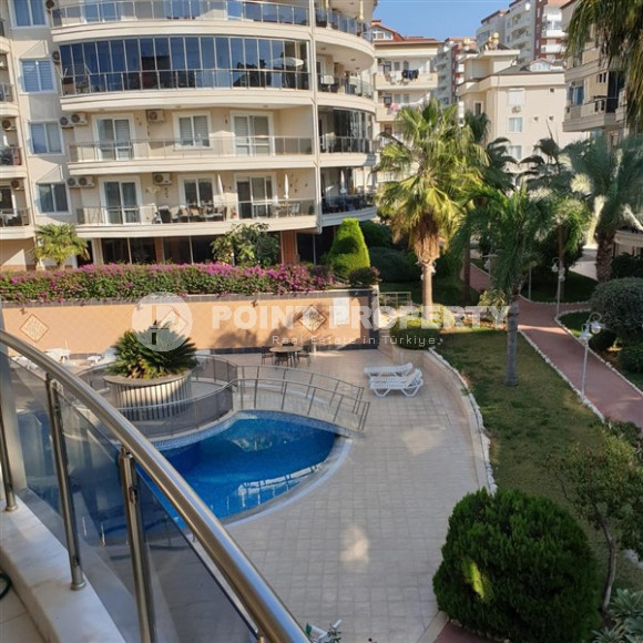 Two bedroom apartment, 125 m², in a complex with infrastructure and 550 m from the sea in Oba, Alanya-id-2458-photo-12