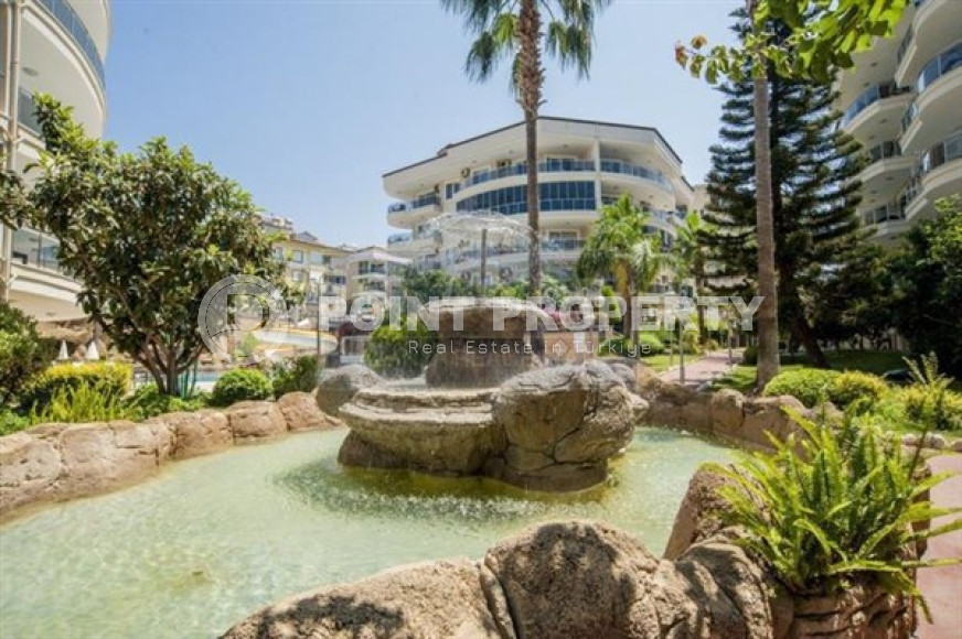 Two bedroom apartment, 125 m², in a complex with infrastructure and 550 m from the sea in Oba, Alanya-id-2458-photo-15