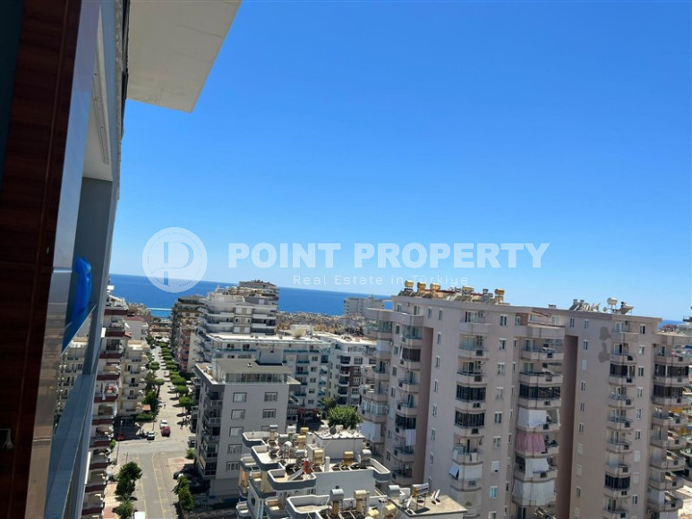 Двухуровневые апартаменты 3+1 в Махмутларе с видом на море и горы, 450 метров к морю-id-1210-фото-45