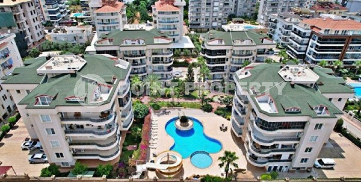 Two bedroom apartment, 125 m², in a complex with infrastructure and 550 m from the sea in Oba, Alanya-id-2458-photo-22