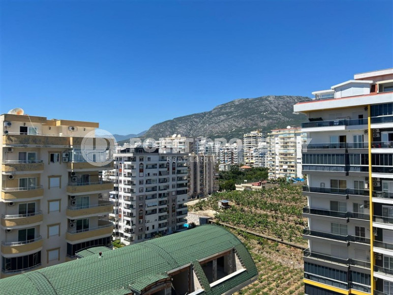 Двухуровневые апартаменты 3+1 в Махмутларе с видом на море и горы, 450 метров к морю-id-1210-фото-47