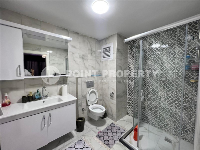 Двухуровневые апартаменты 3+1 в Махмутларе с видом на море и горы, 450 метров к морю-id-1210-фото-48