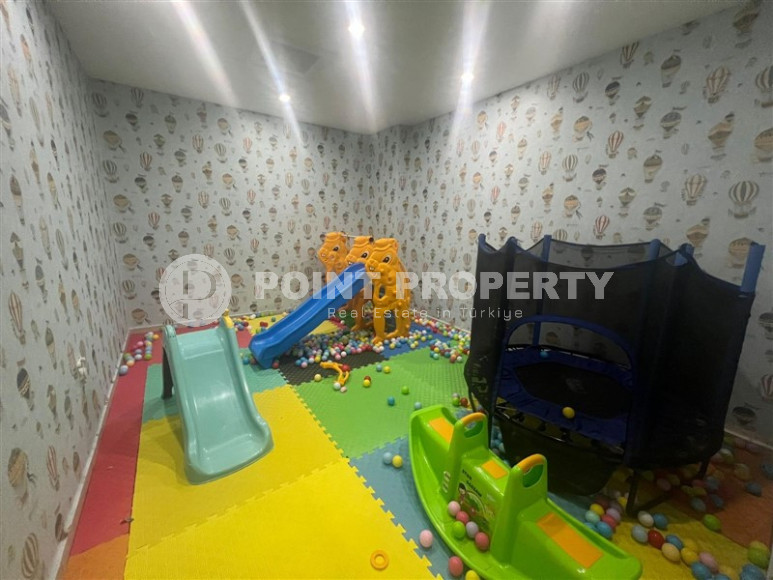 Двухуровневые апартаменты 3+1 в Махмутларе с видом на море и горы, 450 метров к морю-id-1210-фото-51