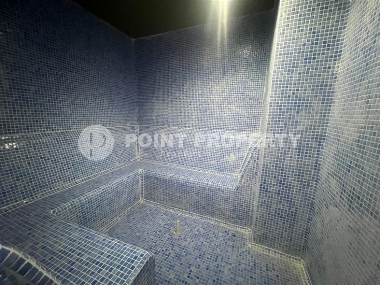 Двухуровневые апартаменты 3+1 в Махмутларе с видом на море и горы, 450 метров к морю-id-1210-фото-52