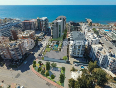 Новая трехкомнатная квартира, 95м², в элитном комплексе на берегу моря в районе Оба, Алания-id-2465-фото-1