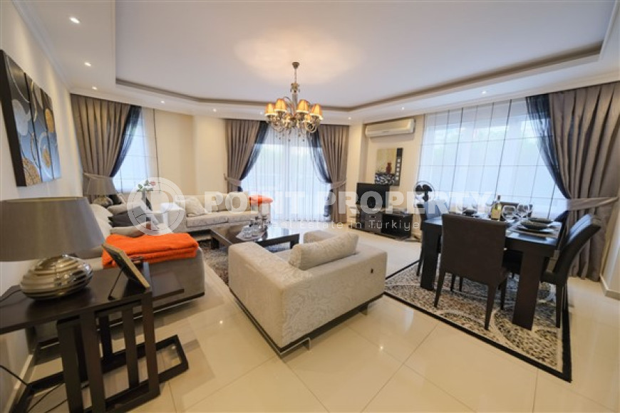 Furnished two-bedroom apartment, 140m², in the center of Alanya, on the first coastline-id-2470-photo-4