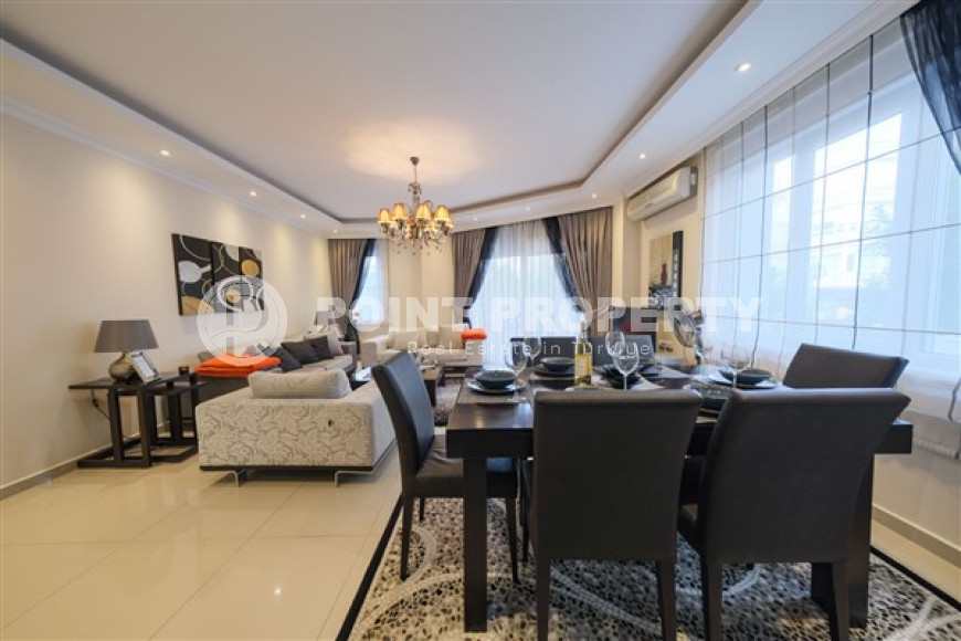 Furnished two-bedroom apartment, 140m², in the center of Alanya, on the first coastline-id-2470-photo-17