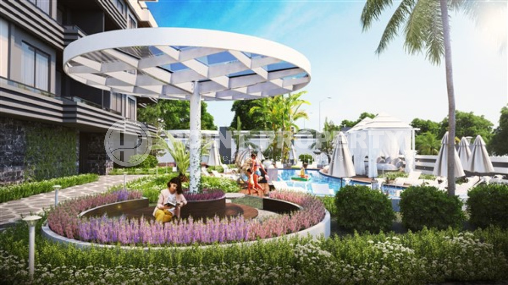 Трехкомнатная квартира, 95м², в комфортабельном комплексе в районе Алания – Авсаллар-id-2486-фото-8