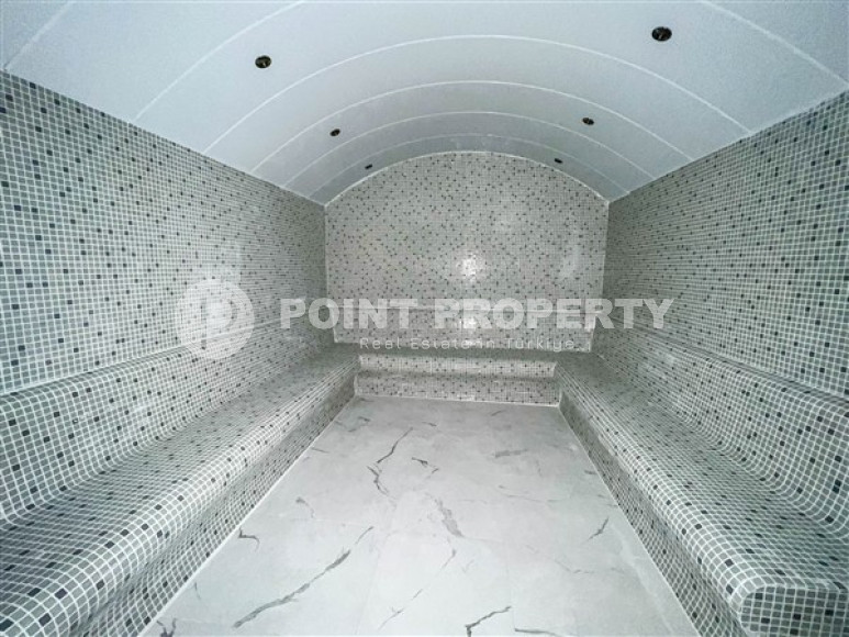 Уютная трехкомнатная квартира, 78м², в комплексе премиум класса в 750м от моря в районе Махмутлар-id-2487-фото-16