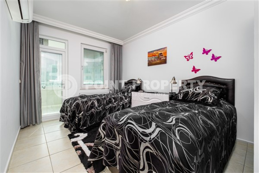 Видовая трехкомнатная квартира, 120м², в центре района Тосмур, Алания, в комплексе с инфраструктурой-id-2492-фото-12