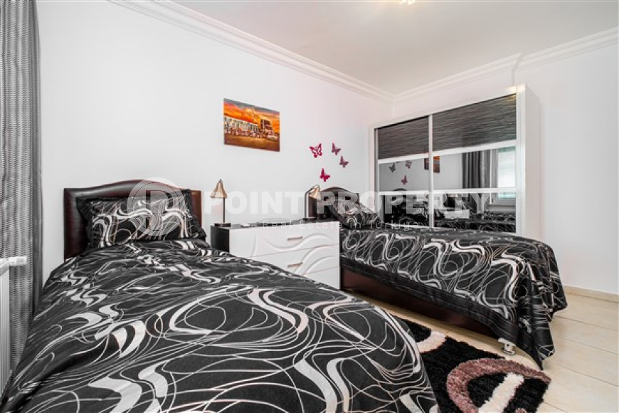 Видовая трехкомнатная квартира, 120м², в центре района Тосмур, Алания, в комплексе с инфраструктурой-id-2492-фото-13