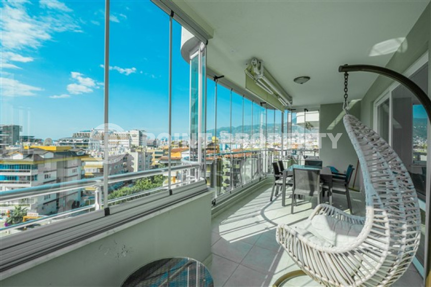 Видовая трехкомнатная квартира, 120м², в центре района Тосмур, Алания, в комплексе с инфраструктурой-id-2492-фото-17