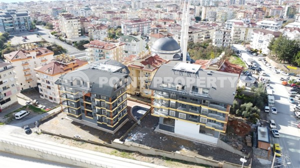 Новая трехкомнатная квартира, 120м², в резиденции с бассейном в 1100м от пляжа Клеопатры, Алания-id-2495-фото-6