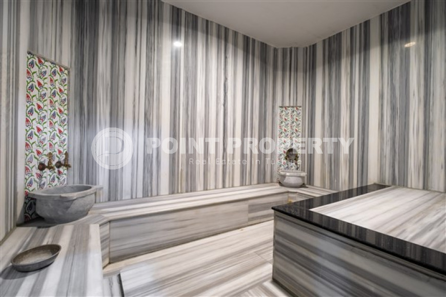 Уютная двухкомнатная квартира, 80м², в комплексе премиум класса в Джикджилли, Алания-id-2498-фото-36