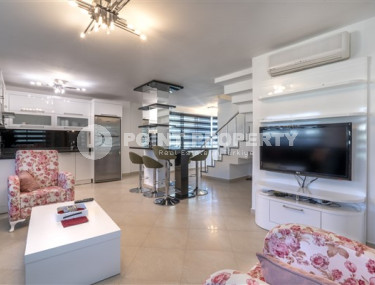 Видовой комфортабельный пентхаус 4+1, 240м², на первой береговой линии в районе Алании - Оба.-id-2499-фото-3