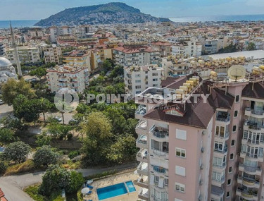 Furnished apartment 3+1, 130m², with separate kitchen, overlooking Alanya Fortress in the center of Alanya-id-2506-photo-1
