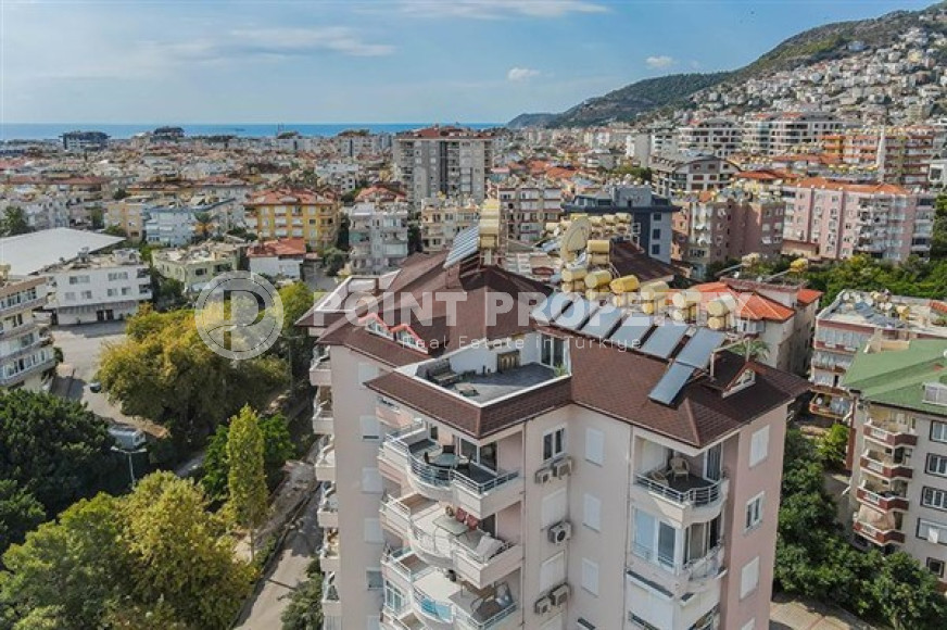 Меблированная квартира 3+1, 130м², с отдельной кухней, с видом на Аланийскую крепость в центре Алании-id-2506-фото-2