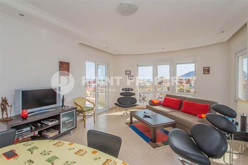 Меблированная квартира 3+1, 130м², с отдельной кухней, с видом на Аланийскую крепость в центре Алании-id-2506-фото-3