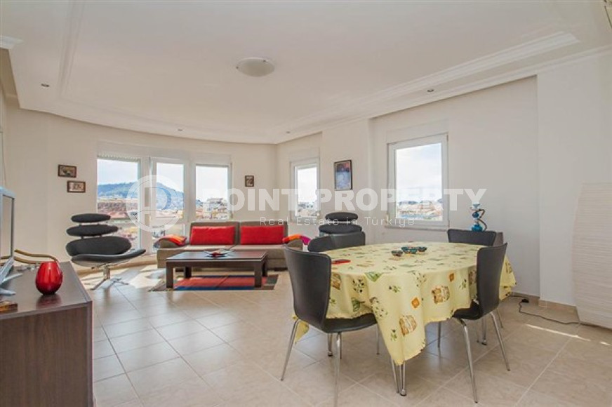 Меблированная квартира 3+1, 130м², с отдельной кухней, с видом на Аланийскую крепость в центре Алании-id-2506-фото-4