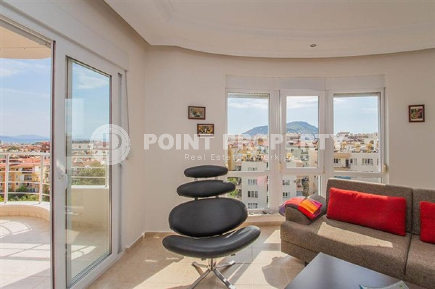 Меблированная квартира 3+1, 130м², с отдельной кухней, с видом на Аланийскую крепость в центре Алании-id-2506-фото-5