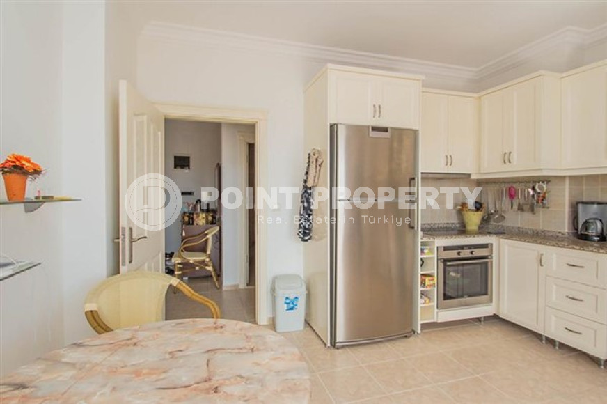 Меблированная квартира 3+1, 130м², с отдельной кухней, с видом на Аланийскую крепость в центре Алании-id-2506-фото-7