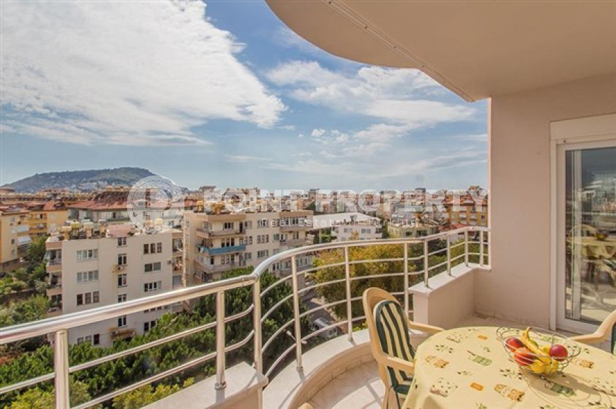 Меблированная квартира 3+1, 130м², с отдельной кухней, с видом на Аланийскую крепость в центре Алании-id-2506-фото-12