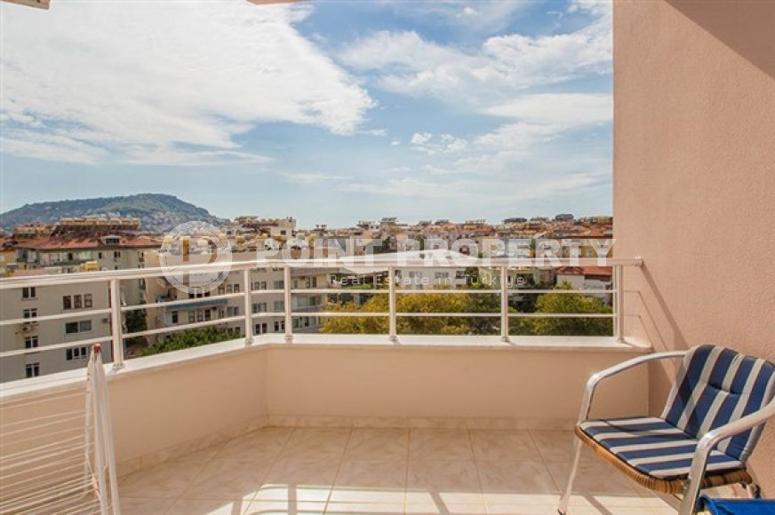 Меблированная квартира 3+1, 130м², с отдельной кухней, с видом на Аланийскую крепость в центре Алании-id-2506-фото-19