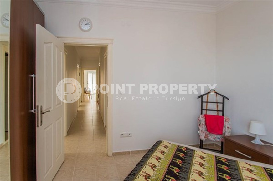 Меблированная квартира 3+1, 130м², с отдельной кухней, с видом на Аланийскую крепость в центре Алании-id-2506-фото-24