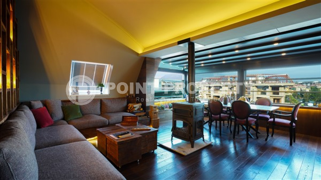 Two-level luxury apartment, 279 sq. m, with three bedrooms in a respectable area of Alanya, Lower Oba-id-2512-photo-21