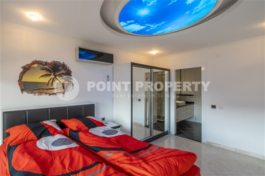 Трехкомнатные апартаменты, 110 м², в новом комплексе с инфраструктурой в 750 м от моря, в районе Верхней Оба, Аланья-id-2513-фото-7