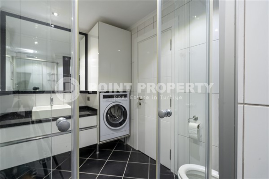 Трехкомнатные апартаменты, 110 м², в новом комплексе с инфраструктурой в 750 м от моря, в районе Верхней Оба, Аланья-id-2513-фото-10