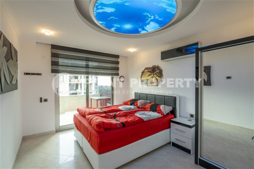 Трехкомнатные апартаменты, 110 м², в новом комплексе с инфраструктурой в 750 м от моря, в районе Верхней Оба, Аланья-id-2513-фото-11