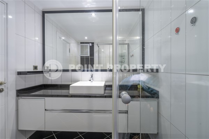 Трехкомнатные апартаменты, 110 м², в новом комплексе с инфраструктурой в 750 м от моря, в районе Верхней Оба, Аланья-id-2513-фото-13