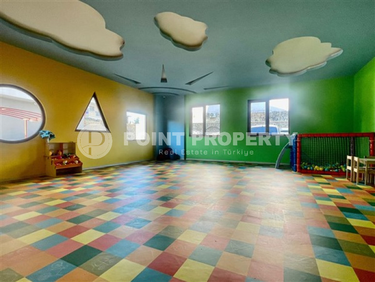 New linear apartment with three bedrooms, 140m², with separate kitchen, 850m from the sea in Oba, Alanya-id-2514-photo-24