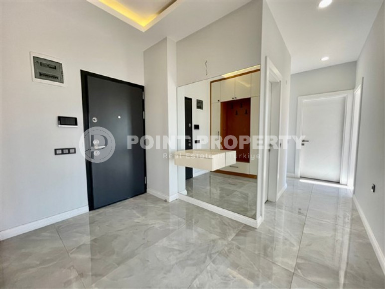 New linear apartment with three bedrooms, 140m², with separate kitchen, 850m from the sea in Oba, Alanya-id-2514-photo-15