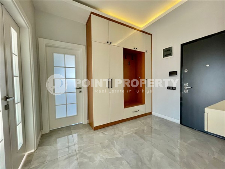 New linear apartment with three bedrooms, 140m², with separate kitchen, 850m from the sea in Oba, Alanya-id-2514-photo-16