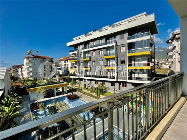New linear apartment with three bedrooms, 140m², with separate kitchen, 850m from the sea in Oba, Alanya-id-2514-photo-26