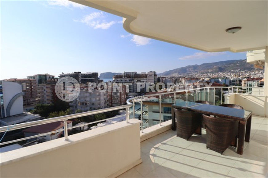 Видовые трехкомнатные апартаменты, 120м², в комфортабельном комплексе у рынка в районе Тосмур, Алания-id-2517-фото-20