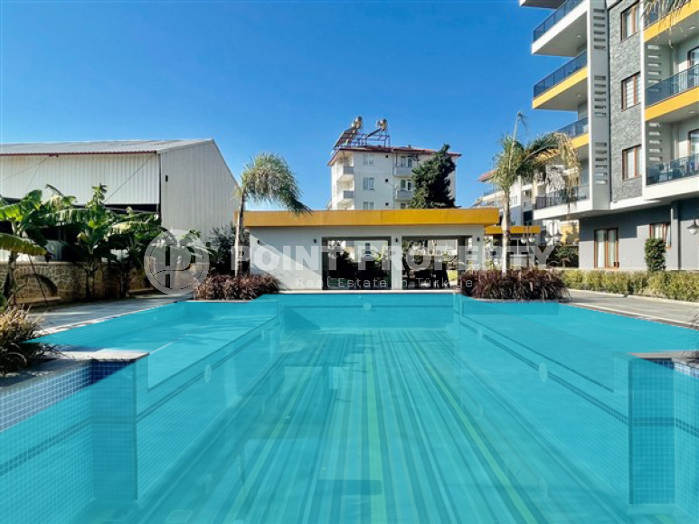 New linear apartment with three bedrooms, 140m², with separate kitchen, 850m from the sea in Oba, Alanya-id-2514-photo-28