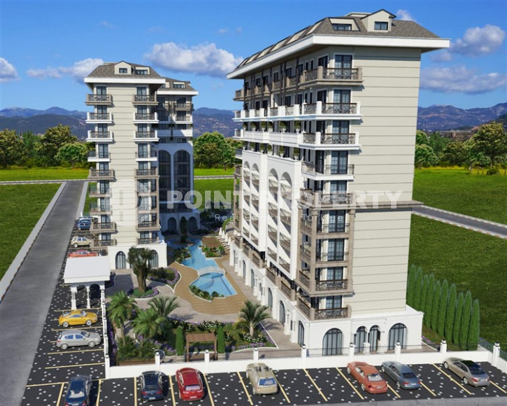 An elite complex at the excavation stage in the center of Alanya, within easy reach of the beach and the historical port.-id-1021-photo-6