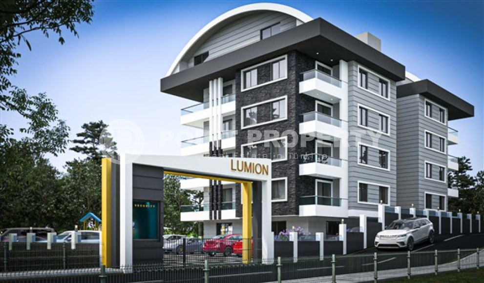 Просторные квартиры 3+1 и 4+2 садовые дуплексы, 145-245м² в новом комплексе в районе Оба, Алания-id-2522-фото-3