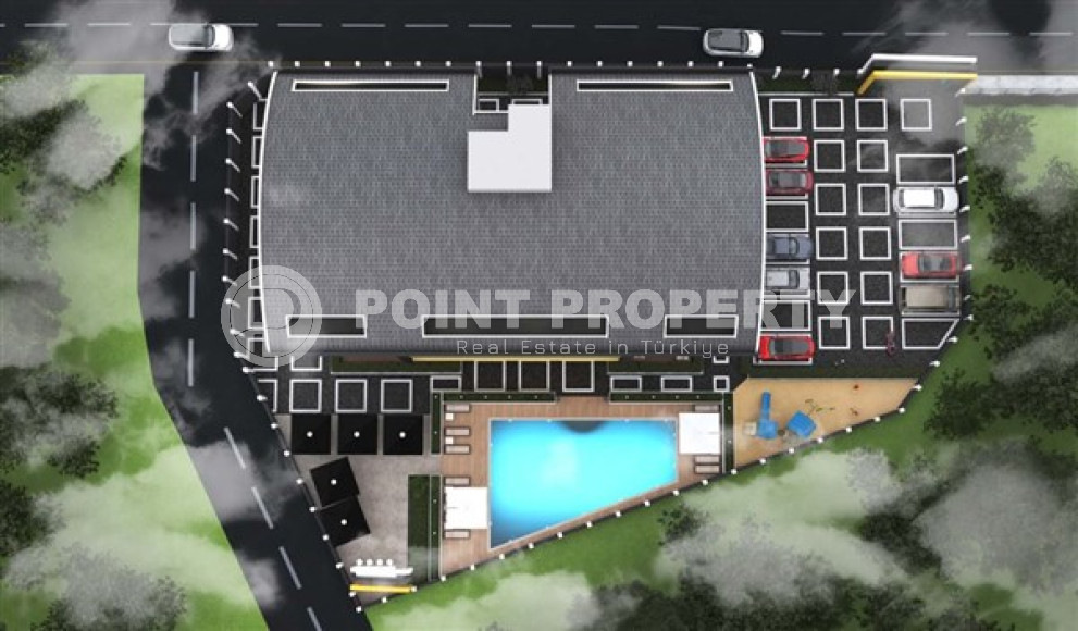 Просторные квартиры 3+1 и 4+2 садовые дуплексы, 145-245м² в новом комплексе в районе Оба, Алания-id-2522-фото-4