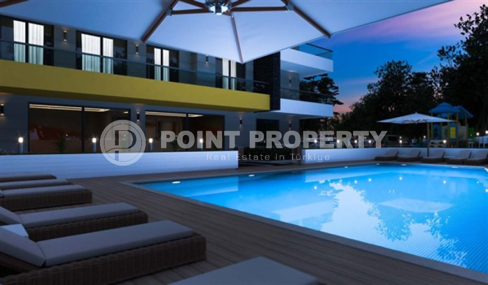 Просторные квартиры 3+1 и 4+2 садовые дуплексы, 145-245м² в новом комплексе в районе Оба, Алания-id-2522-фото-8